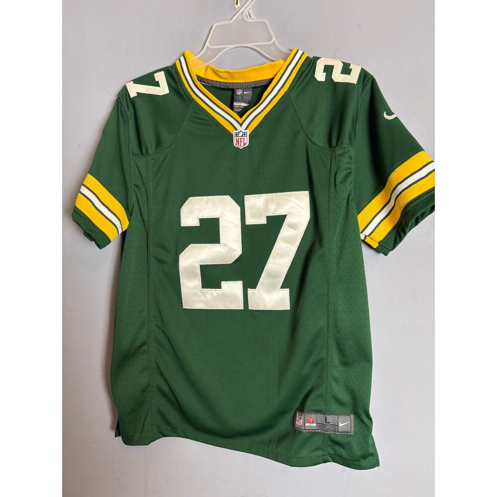 Nike Green Bay Packers Eddie Lacy #27 Boys Size L NFL On Field Football Jersey